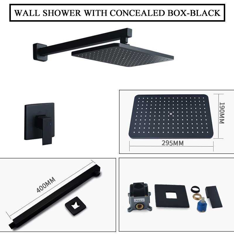 Box Valve Wall Black