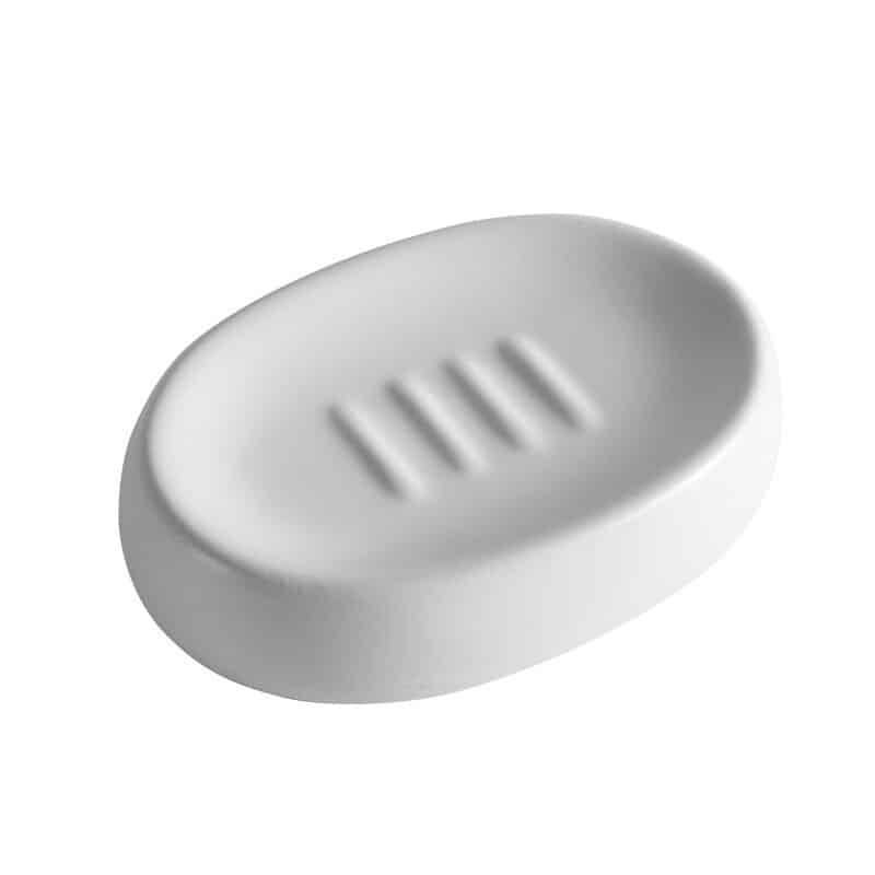 White soap dish