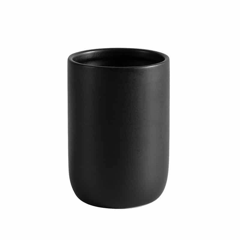 Black mouthwash cup