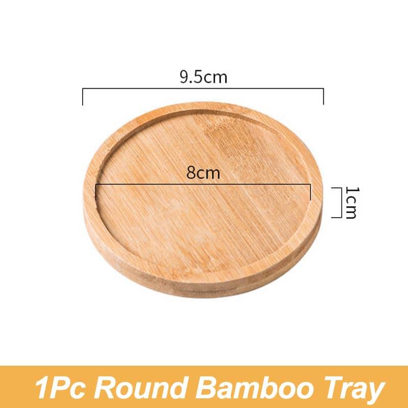 Round Bamboo Tray