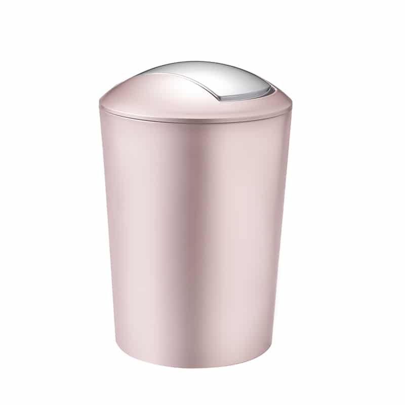 Rose gold trash can