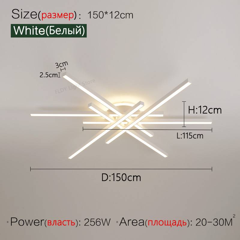 White 150cm-6Heads