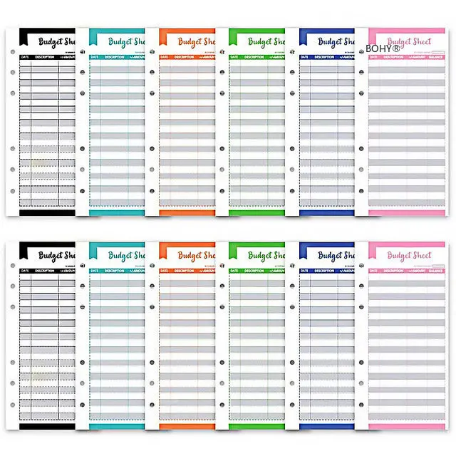 12Pcs Schedules