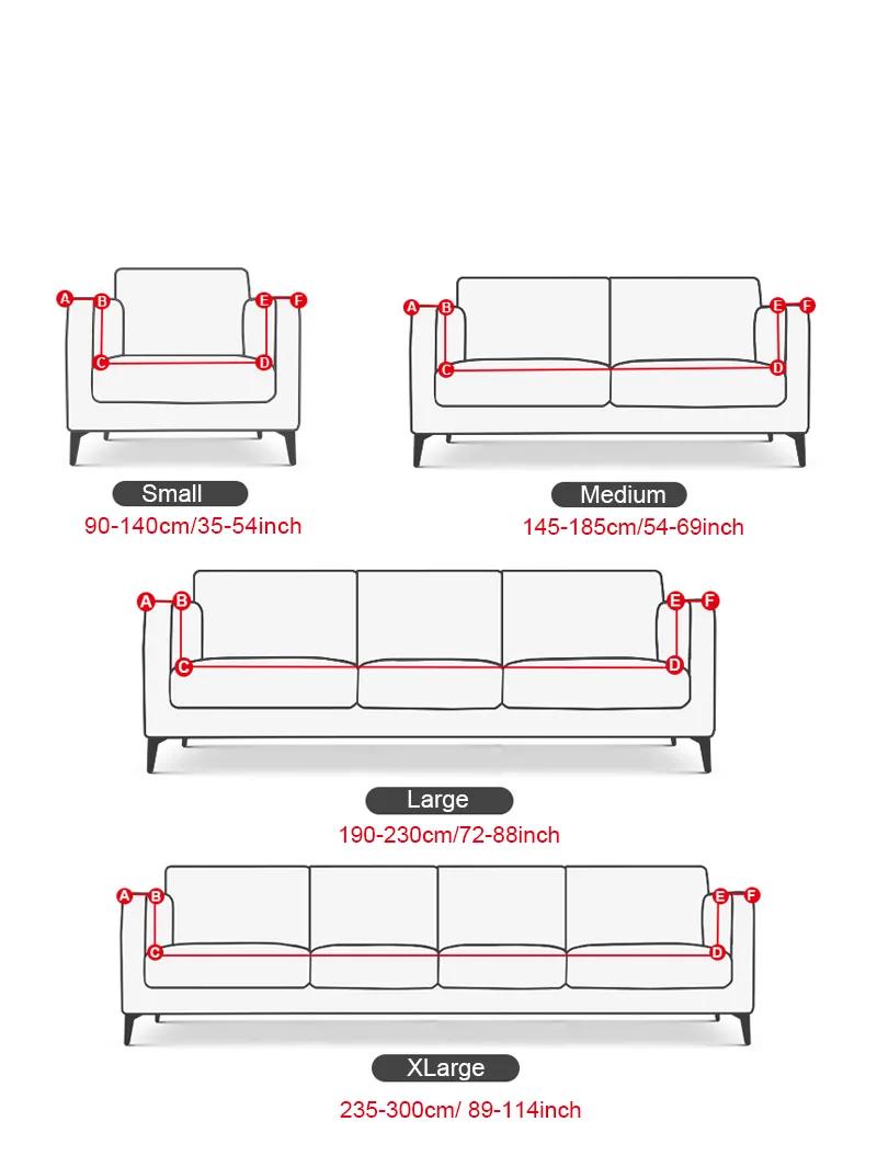 כורסא כיסוי אלסטי ספה כיסוי כותנה למתוח ספה מכסה לסלון Copridivano ריפוד לספה יחידה ספה כיסוי